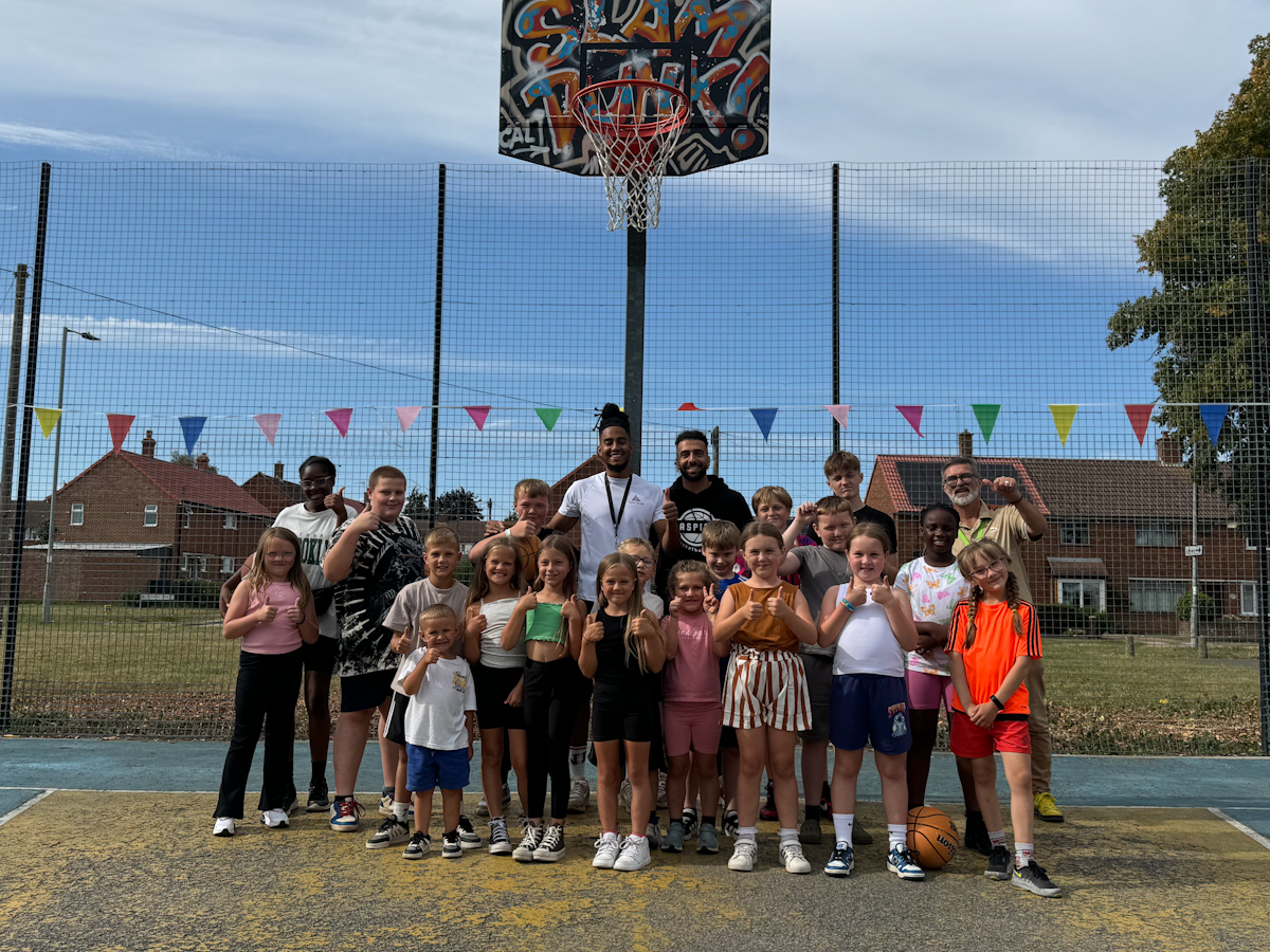 Community basketball session in Chantry